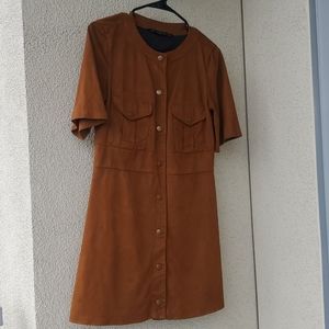 Zara caramel dress